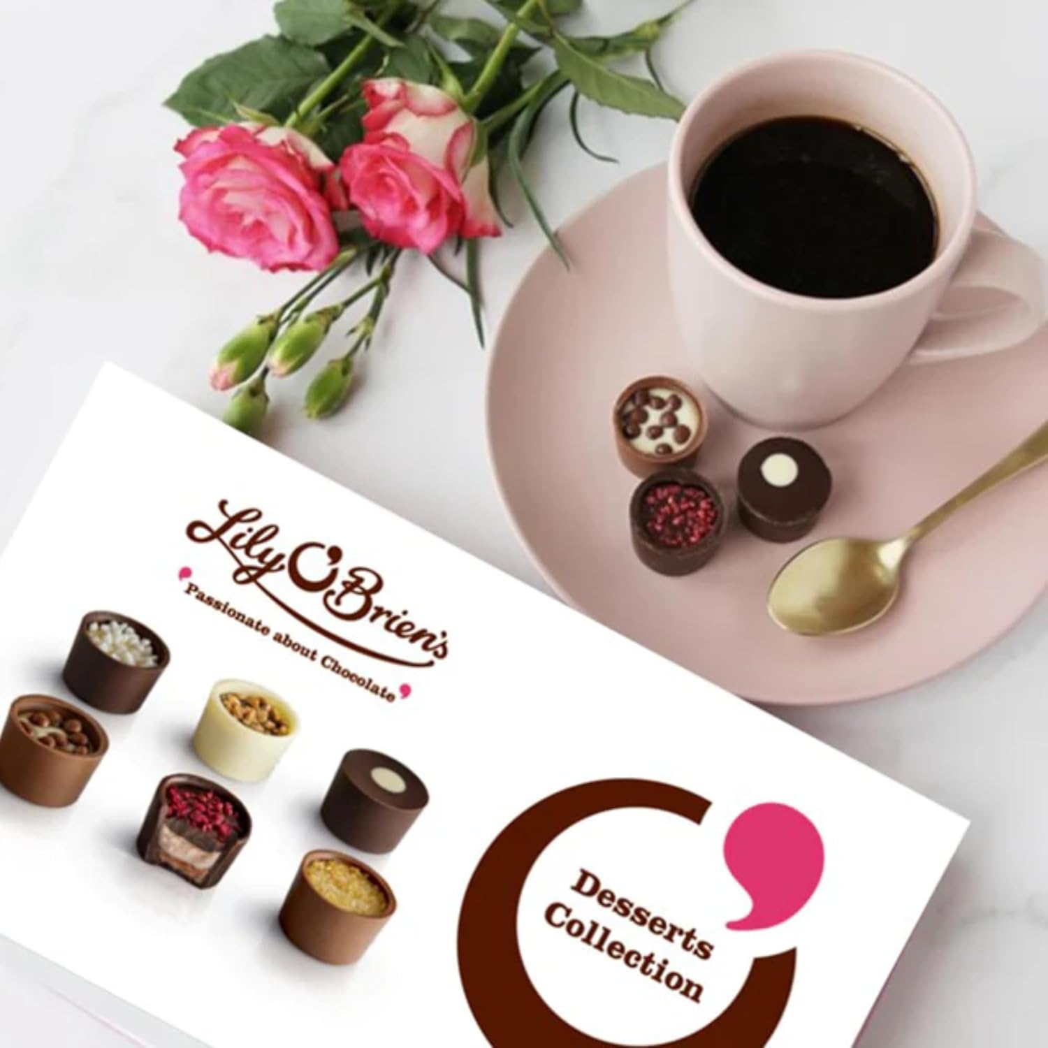 210g Lily O’Brien chocolates with dessert-inspired fillings