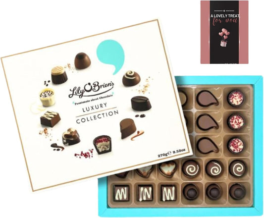  Lily O’Brien dessert chocolate gift box with 27 chocolates