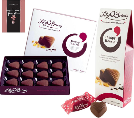 Lily O’Brien honeycomb crispy heart-shaped chocolate