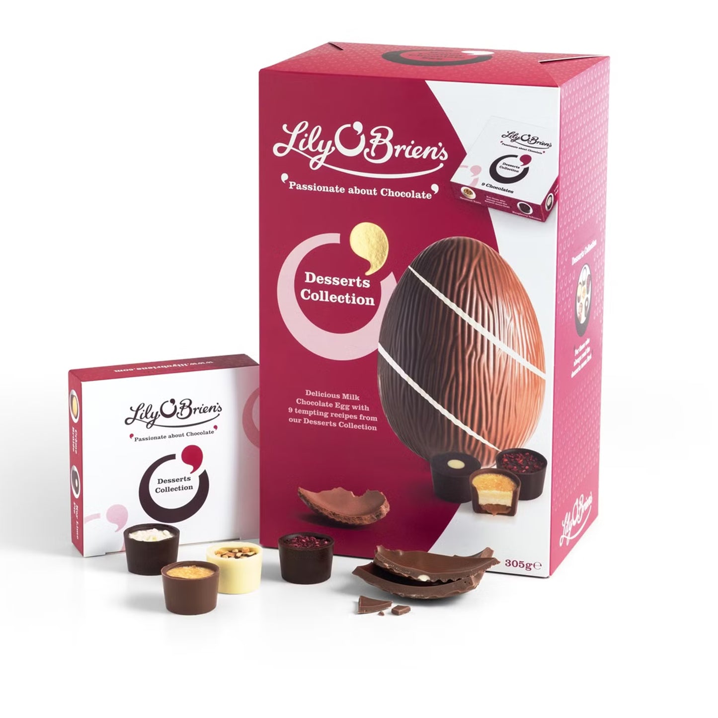 Lily O'Brien's Desserts Chocolate Easter Egg 305g