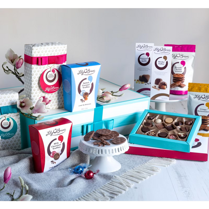 Premium Lily O’Brien chocolate hamper with 10 collections for gifting or festive celebrations