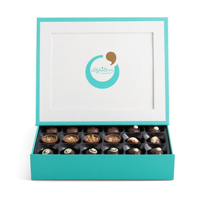 Lily O’Brien’s 720g chocolate keepsake box with 60 handcrafted chocolates for festive gifting