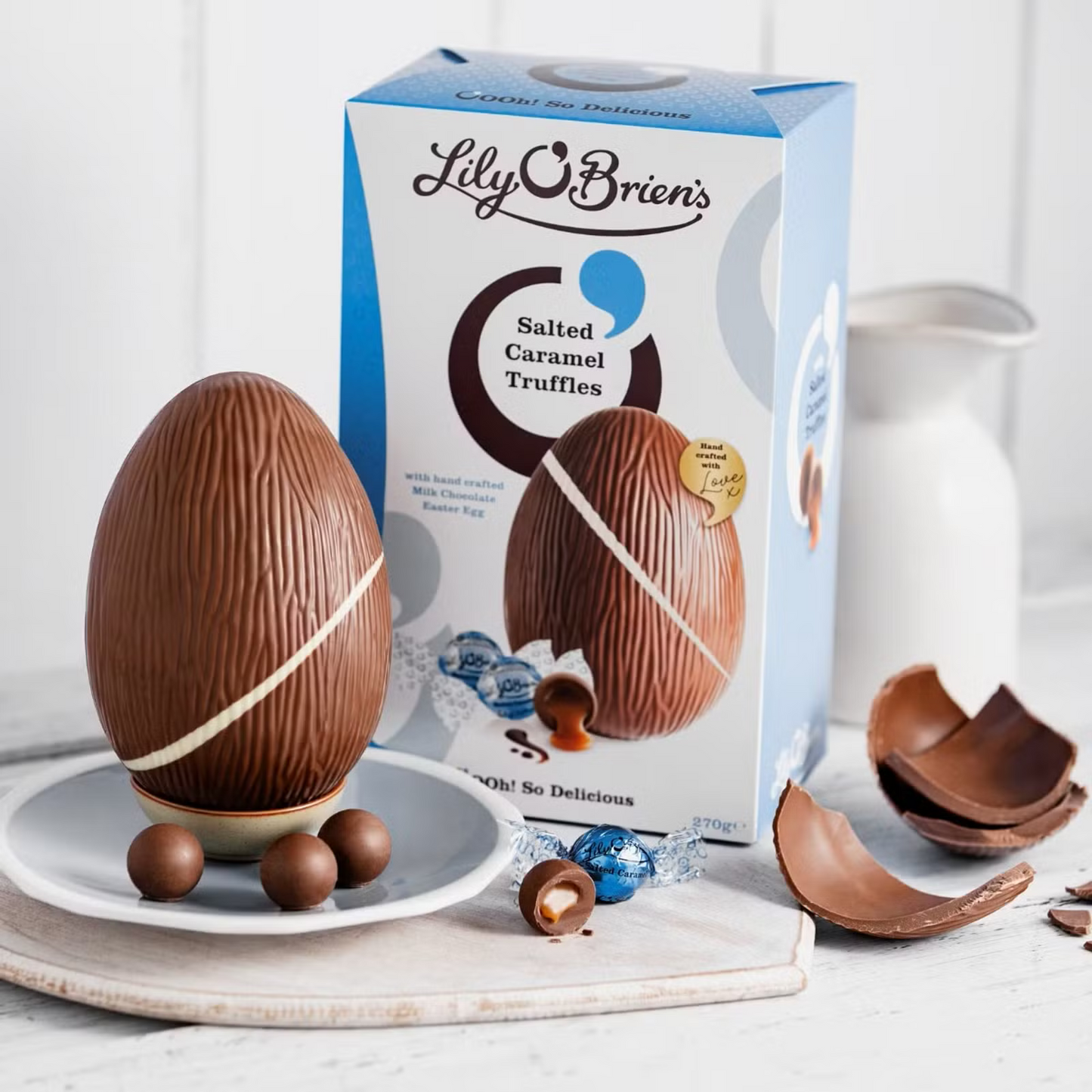 Handcrafted Irish milk chocolate with rich flavour