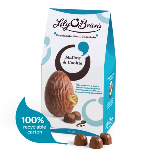 Lily O'Brien's Mallow & Cookie Milk Chocolate Egg 230g