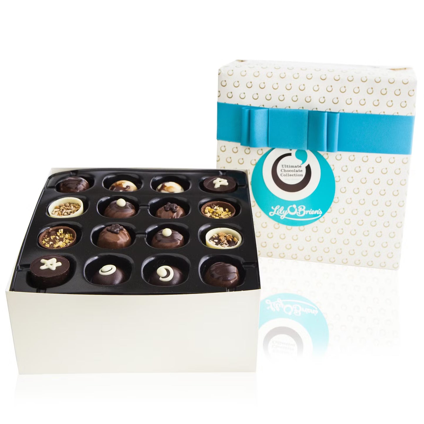 Lily O’Brien’s Ultimate Chocolate Collection 586g featuring 48 handcrafted assorted chocolates