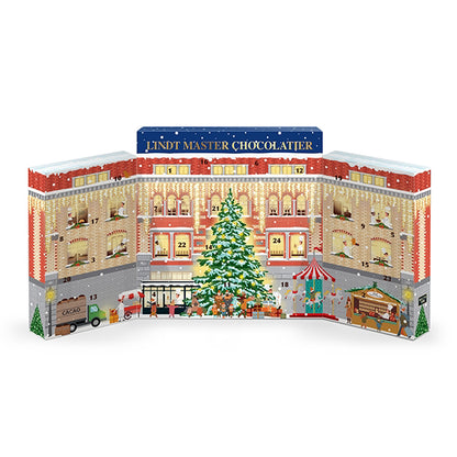 Luxury Lindor milk, hazelnut, and white chocolate advent calendar