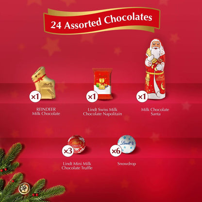 Lindt Milk Chocolate Advent Calendar 160g
