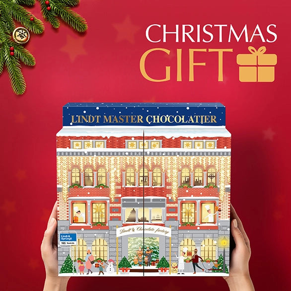 Premium Lindt chocolate calendar for festive gift giving