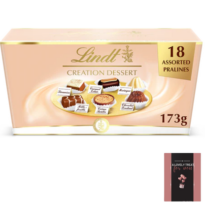 Lindt Creation Dessert Assorted Chocolate Box 173g gift set