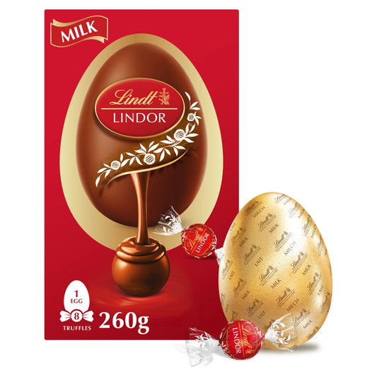 Lindt Easter Egg 260g with Lindor milk chocolate truffles