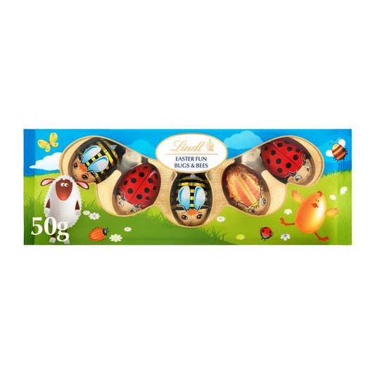 Lindt Milk Chocolate Easter Fun Bugs & Bees Multipack 50g