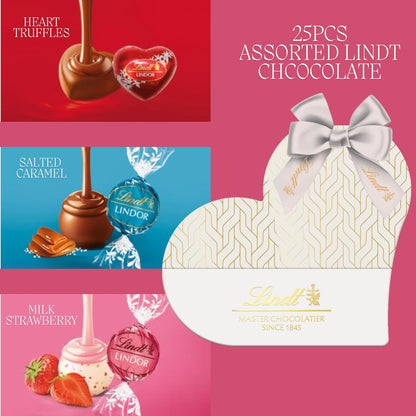 Lindt Assorted Truffles Heart Shaped Gift Box 150g for gifting