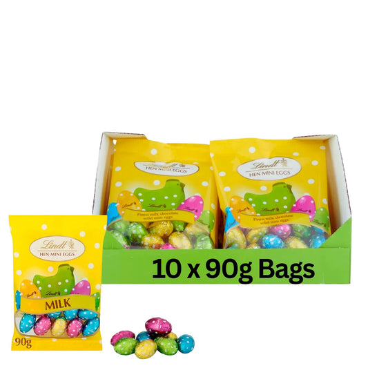 Lindt Hen milk chocolate mini Easter eggs 90g bag