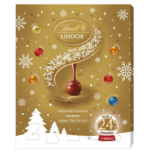 Lindt LINDOR Assorted Chocolate Advent Calendar 117g