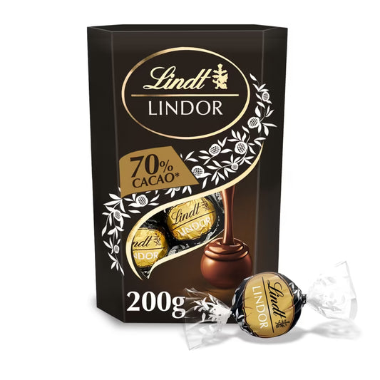 Extra dark Lindor truffles with smooth melting centres