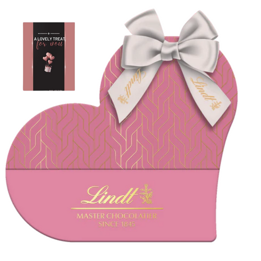 Lindt Pick & Mix pink heart box with assorted chocolates