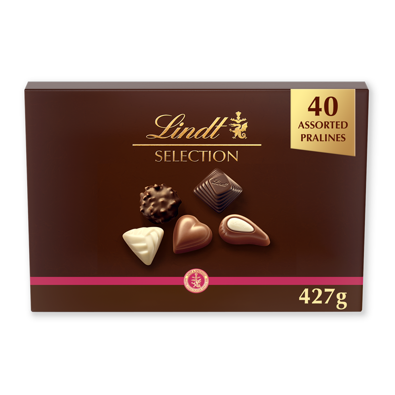 Assorted Swiss milk, dark, and white chocolates by Lindt