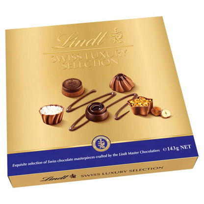 Lindt Swiss Luxury Selection 143g chocolate gift box