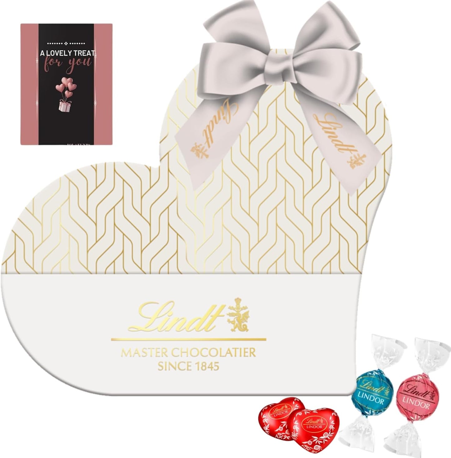 Lindt Chocolate Truffles Heart Gift Box with assorted Swiss chocolates