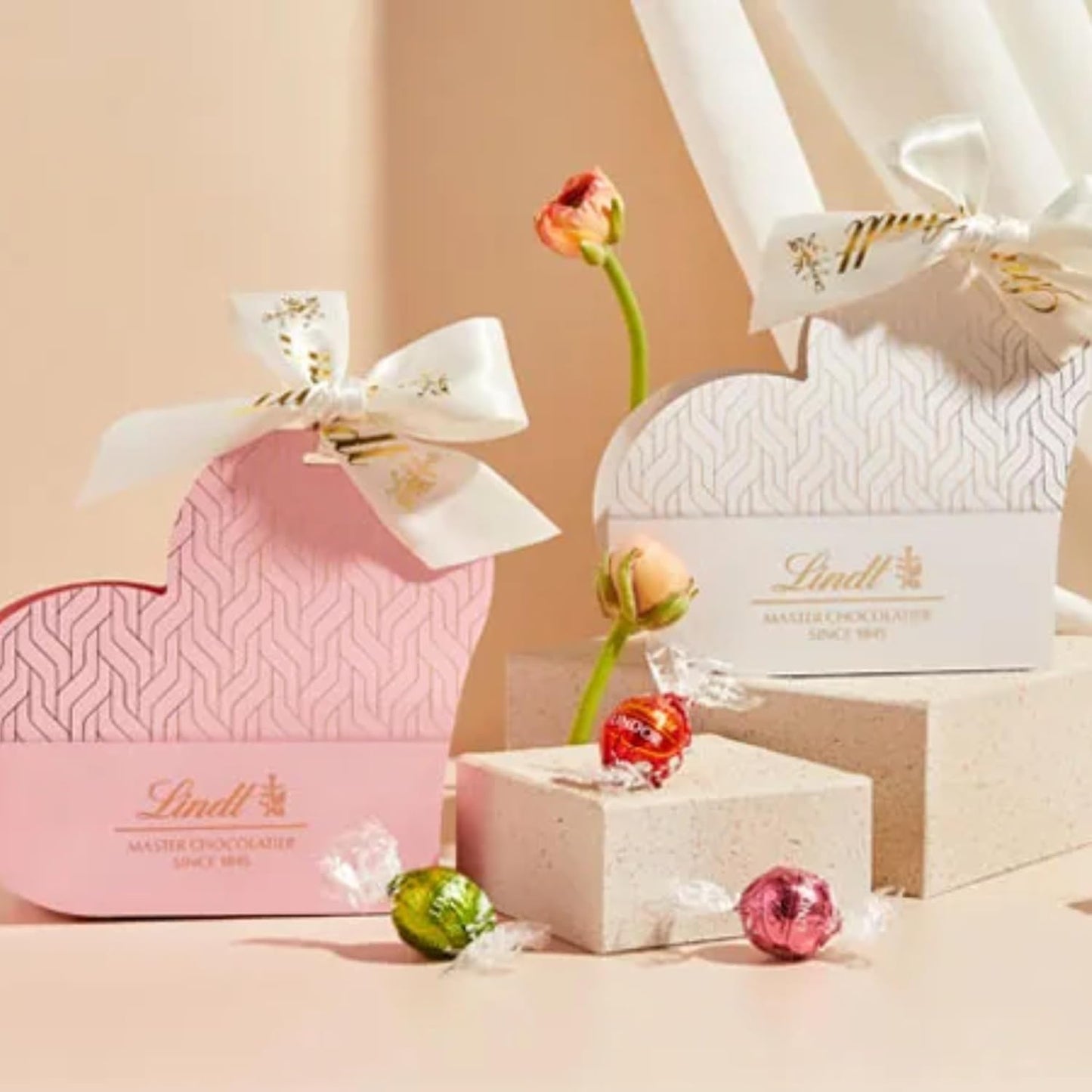 Lindt Heart Gift Box with assorted chocolate truffles 150g