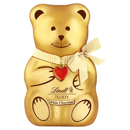 Swiss White Chocolate Teddy by Lindt 10g Perfect Christmas gift choice