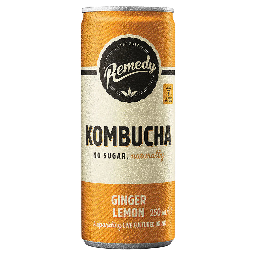 No sugar naturally brewed kombucha with live cultures