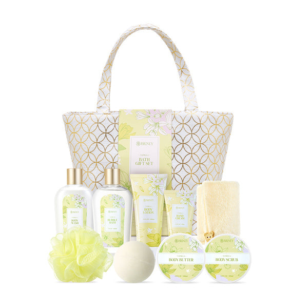Livingandhome 10pcs Vanilla Spa Bath Gift Set with Body Care Essentials
