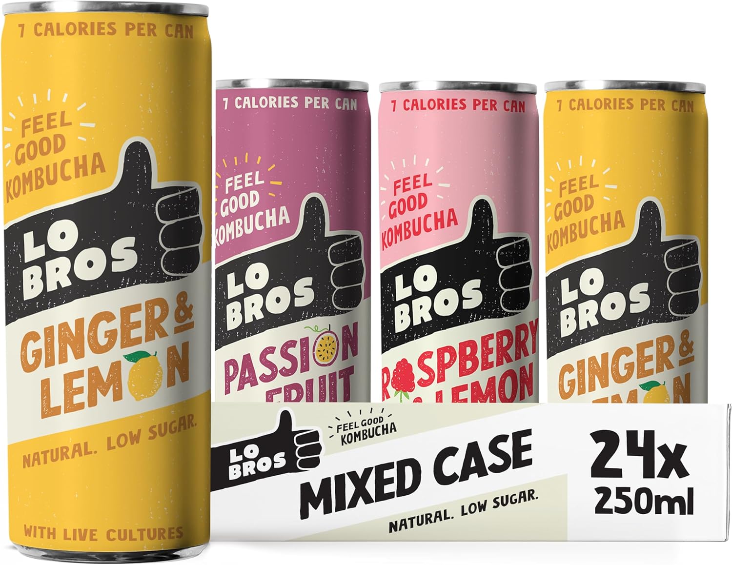 Lo Bros Kombucha Variety Pack 24x250ml