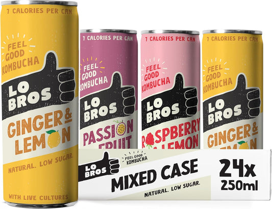 Lo Bros Kombucha Variety Pack 24x250ml