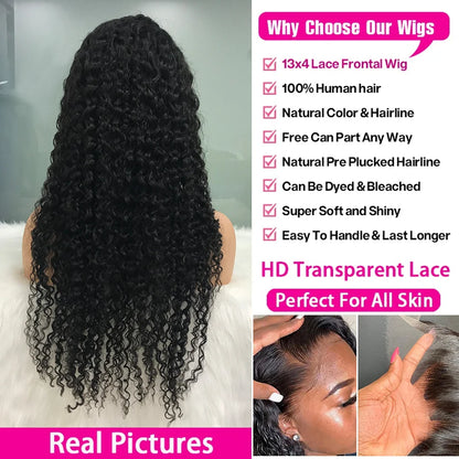 Brazilian Remy human hair wig with soft curls