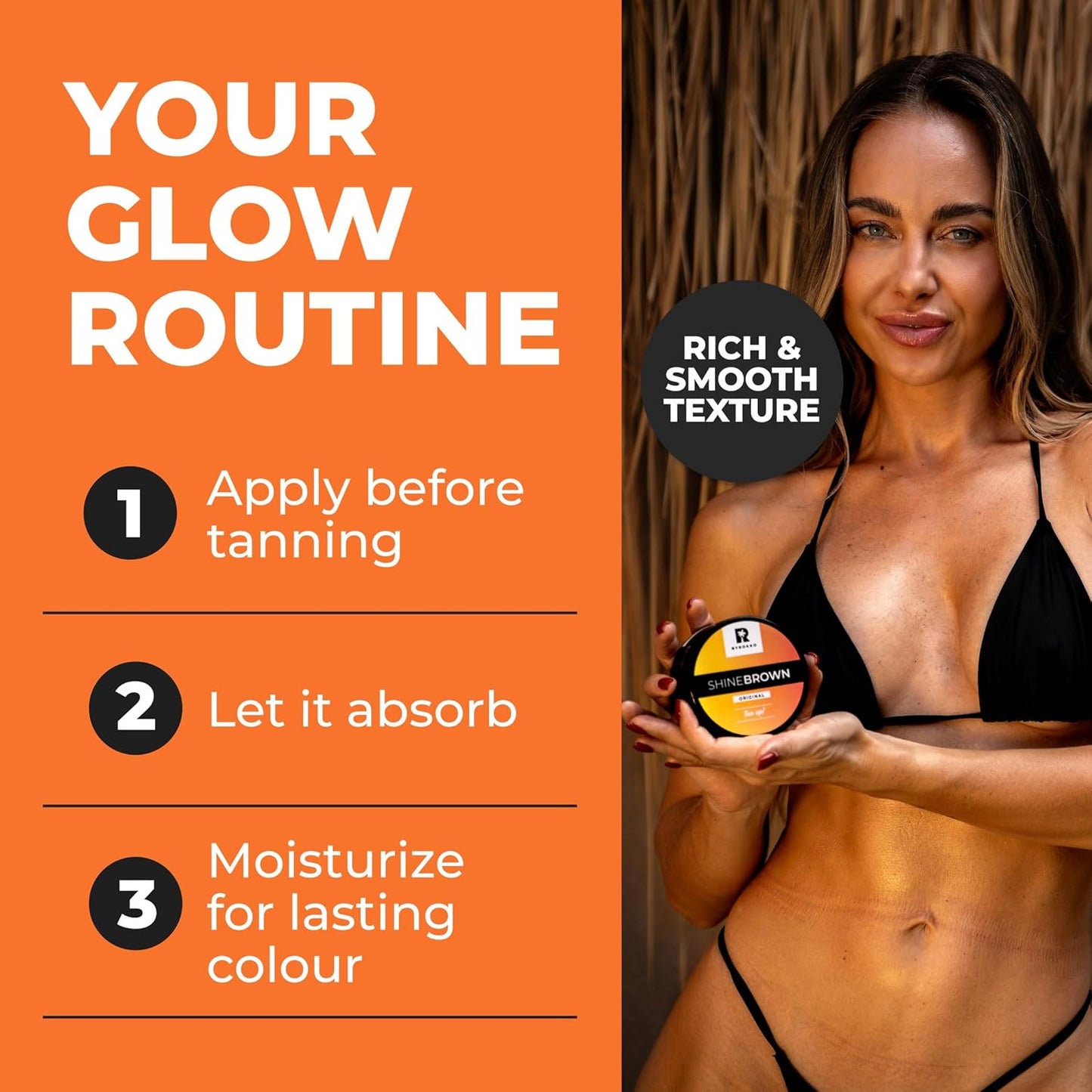 Carrot oil enriched tanning skin cream