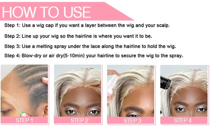 Hair system adhesive spray for secure attachment