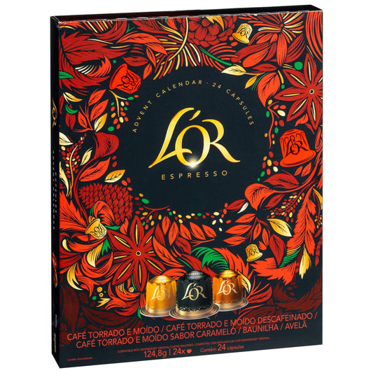 L’OR Coffee Advent Calendar 124.8g festive gift box