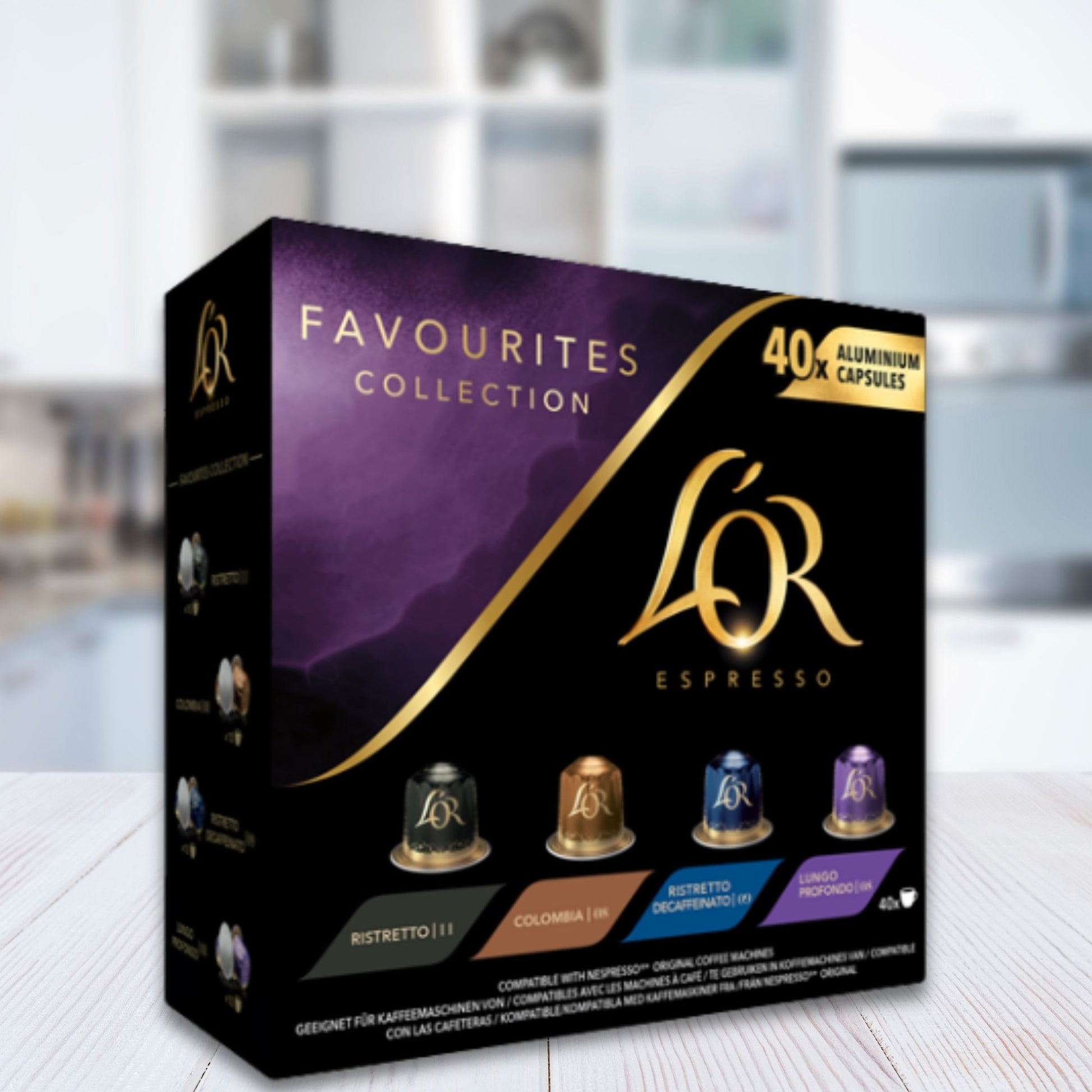 Multipack of 40 L’OR coffee pods compatible with Nespresso machines