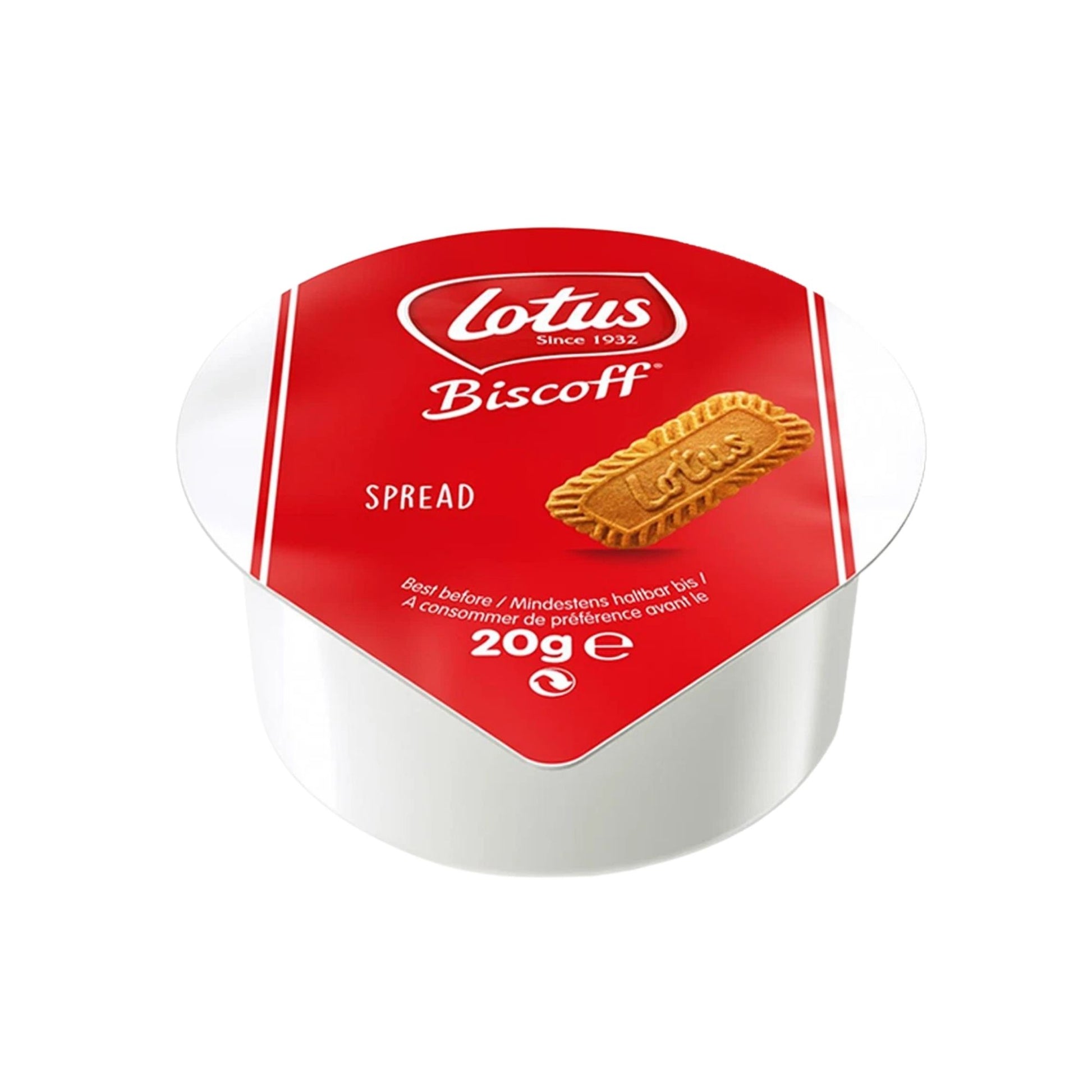 Vegan Lotus Biscoff cookie spread in convenient mini cups