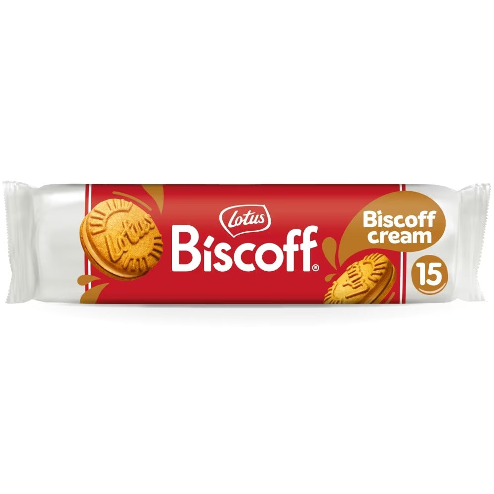 Pack of 9 Lotus Biscoff Sandwich Cream Biscuits 150g