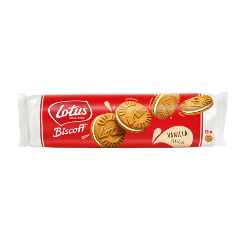 Lotus Biscoff sandwich vanilla cream biscuits 110g