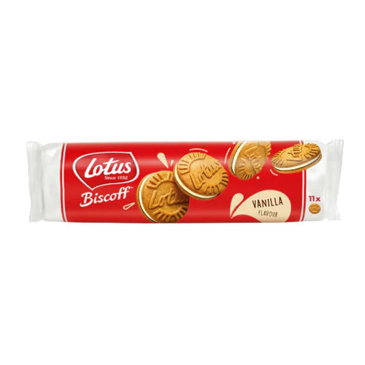 Lotus Biscoff sandwich vanilla cream biscuits 110g