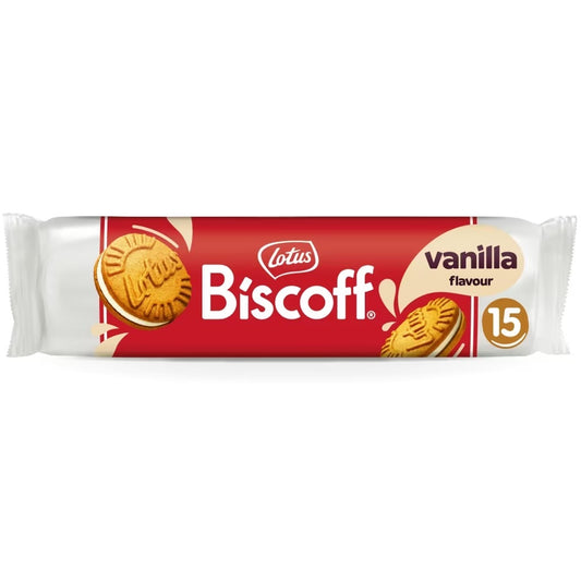 Lotus Biscoff Sandwich Vanilla Cream Biscuits 150g