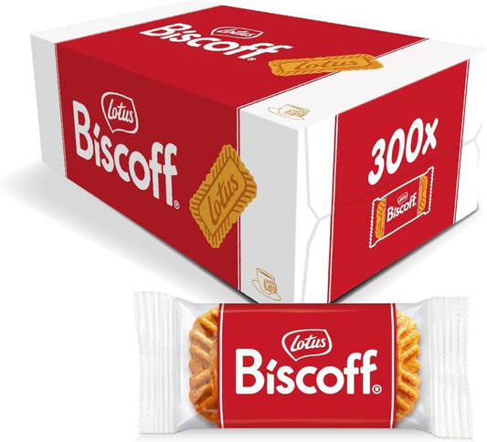 Lotus Biscoff Welcome Biscuits in bulk packaging