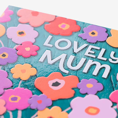 Lovely Mum Stripe Vase Floral Birthday Card, perfect cards for mums birthday, birthday cards, and birthday card greeting cards for special celebrations.