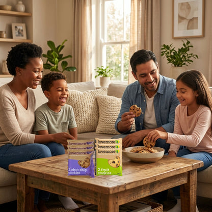 Lovemore gluten free chocolate and fruit biscuits