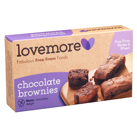 Lovemore Gluten Free Chocolate Brownies 5 Pack