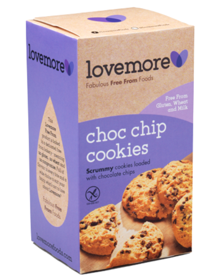 Lovemore Gluten Free Chocolate Chip Cookies crunchy treat