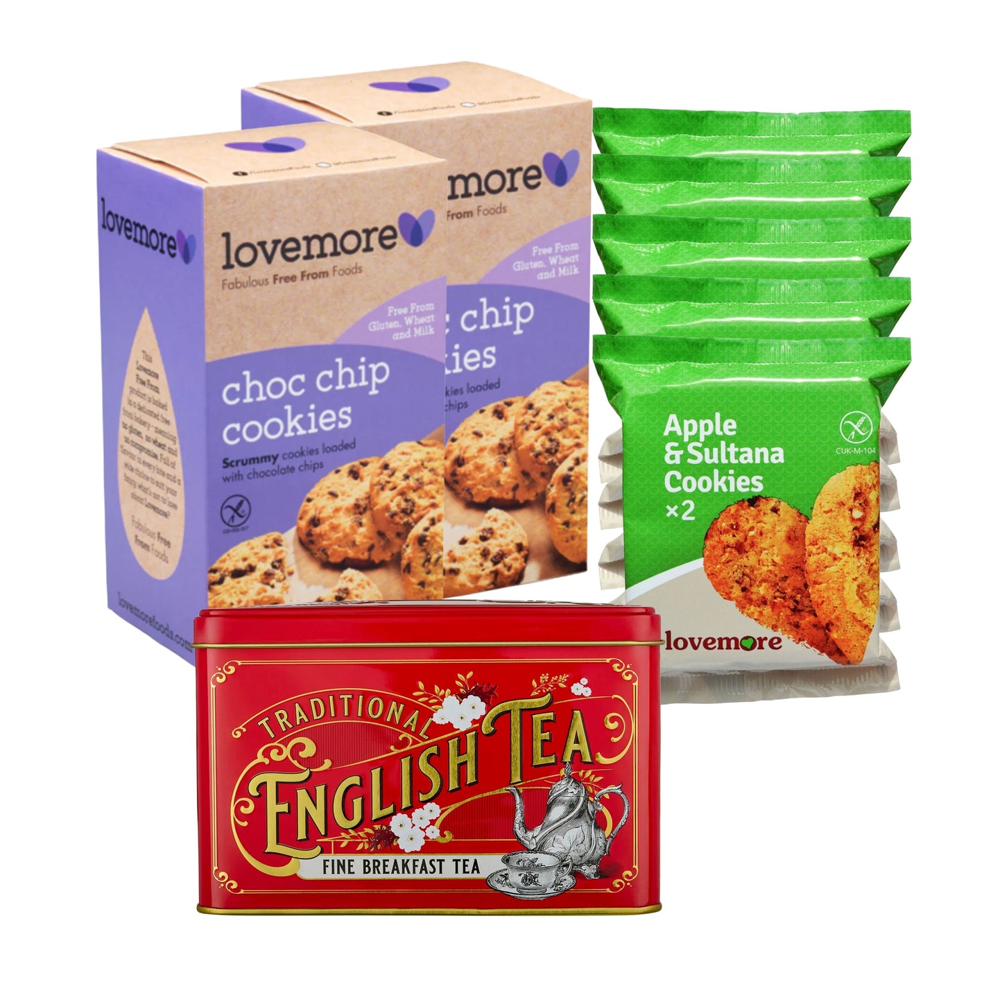 Lovemore gluten free tea and cookie gift set