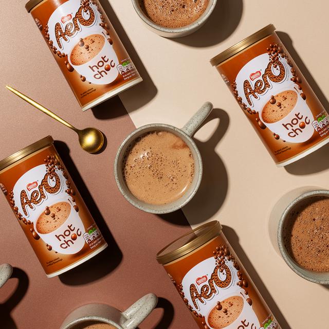 Iconic Aero chocolate texture in an instant hot drink
