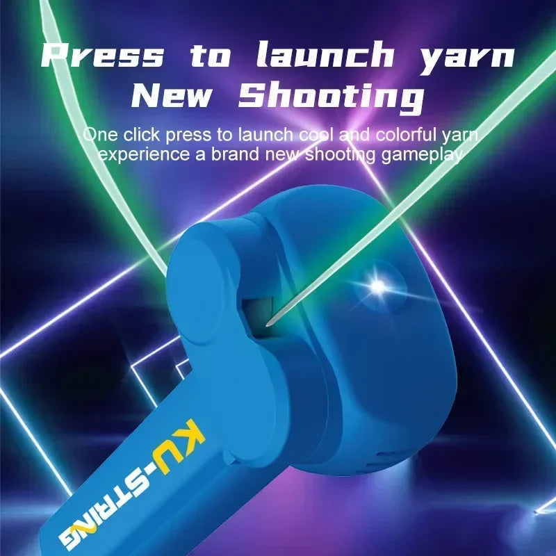 Adjustable speed handheld rope launcher