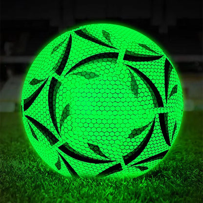 Luminous soccer ball for indoor and outdoor training