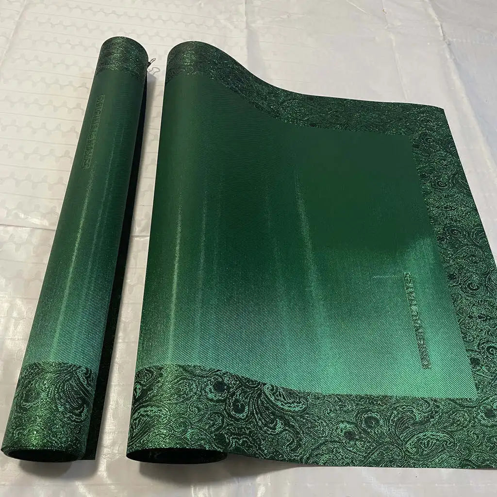 Premium brocade gele material with structured shape
