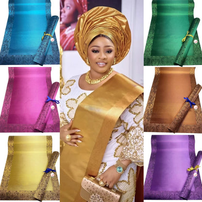 Luxury Nigerian Sego head tie set for women celebrations